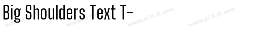 Big Shoulders Text T字体转换